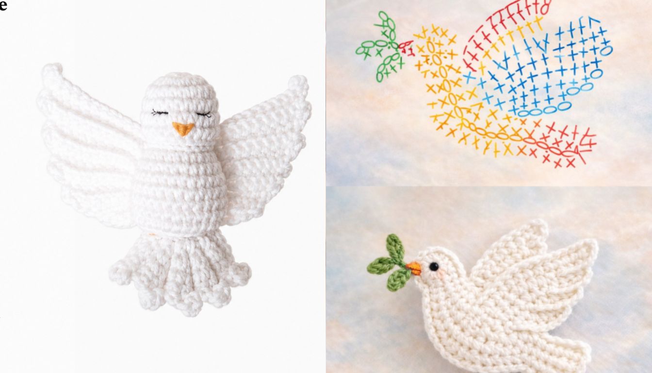 tutoriel pour crocheter une colombe