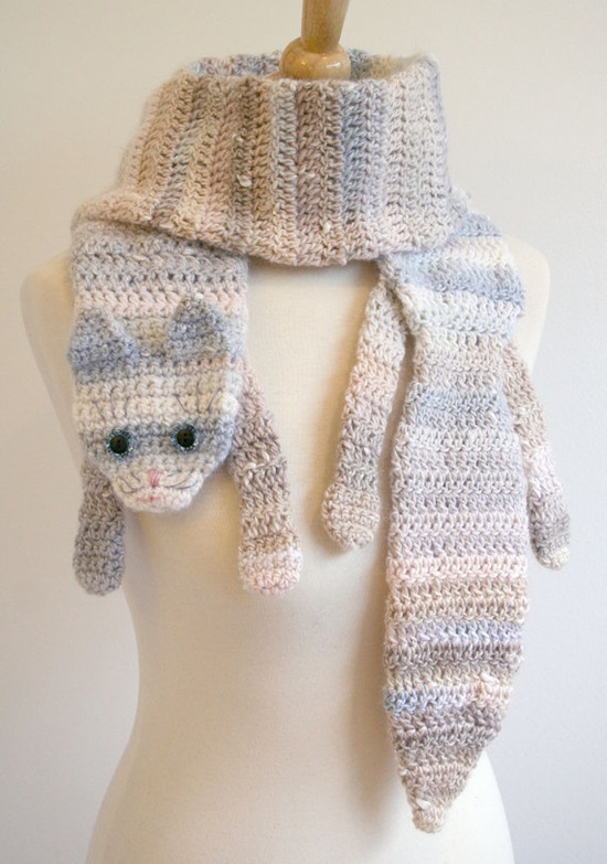 Écharpes forme animaux Crochet 2