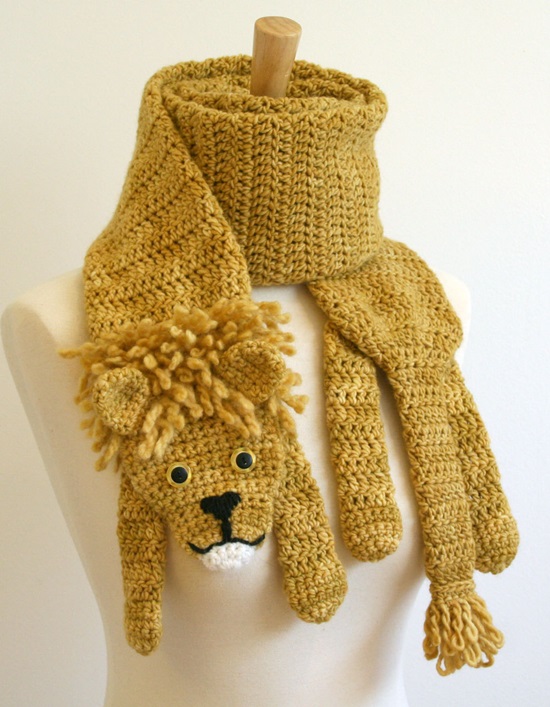 Écharpes forme animaux Crochet 4