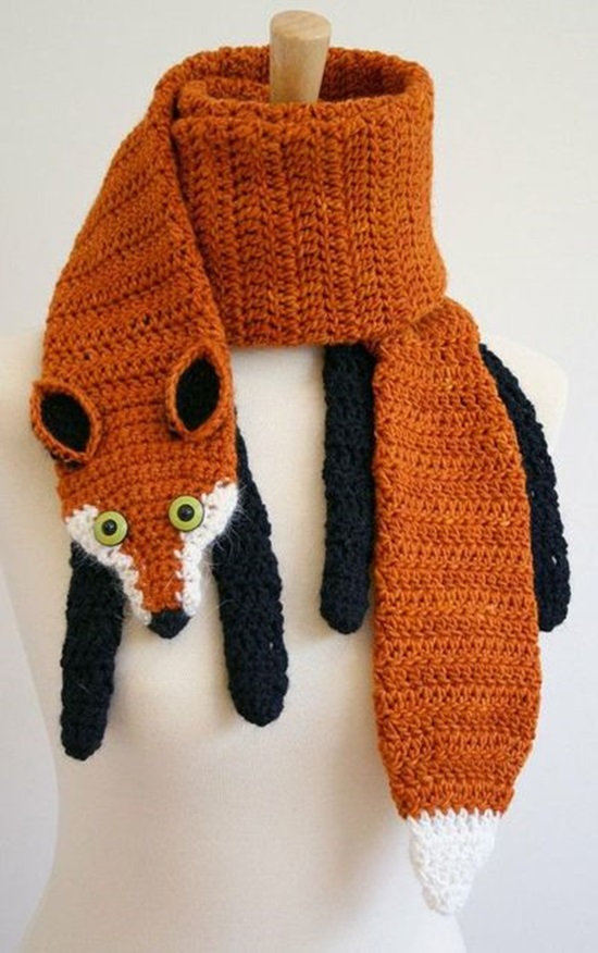 Écharpes forme animaux Crochet
